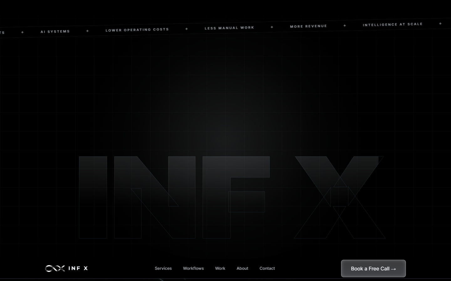 INF X Website Preview