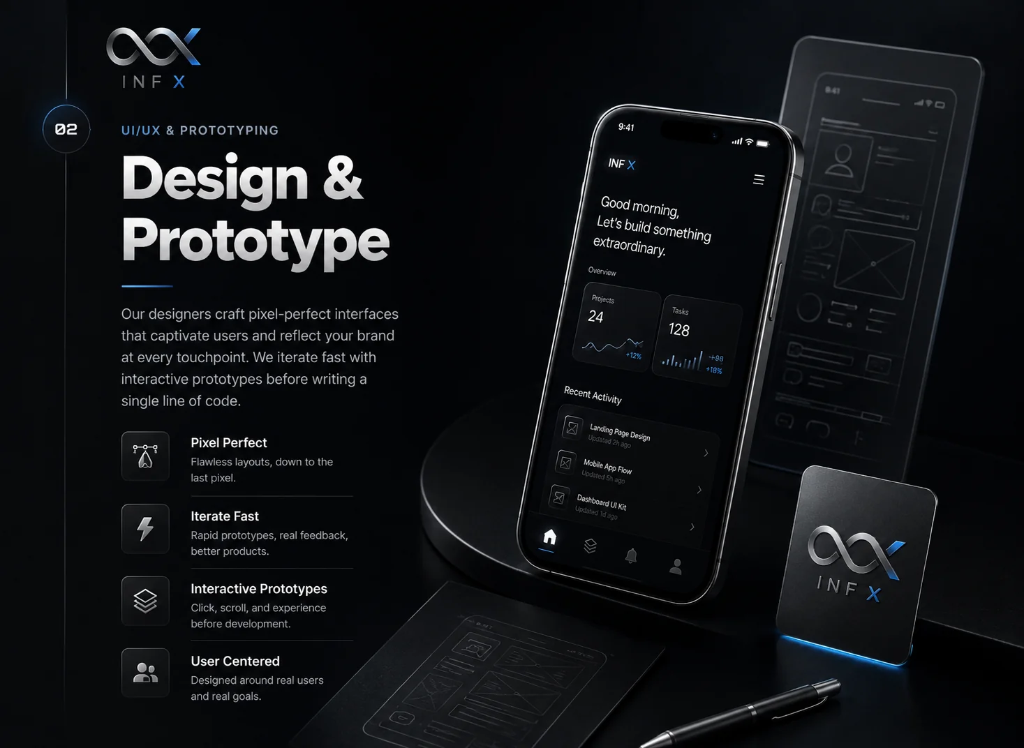 Design & Prototype — UI/UX and prototyping phase overview